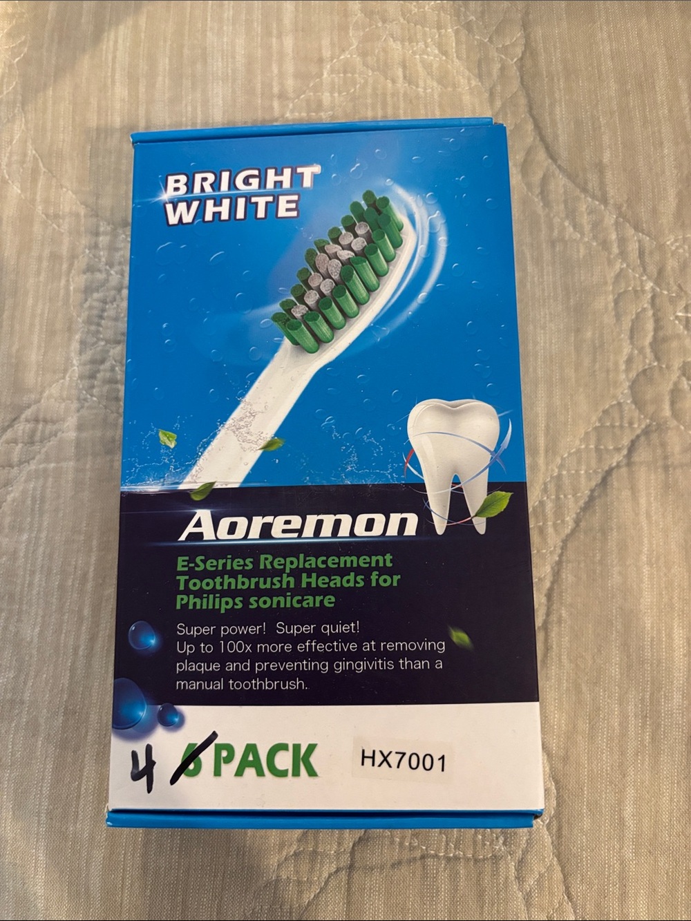 Aorenon Toothbrush Heads - Bright White (4)